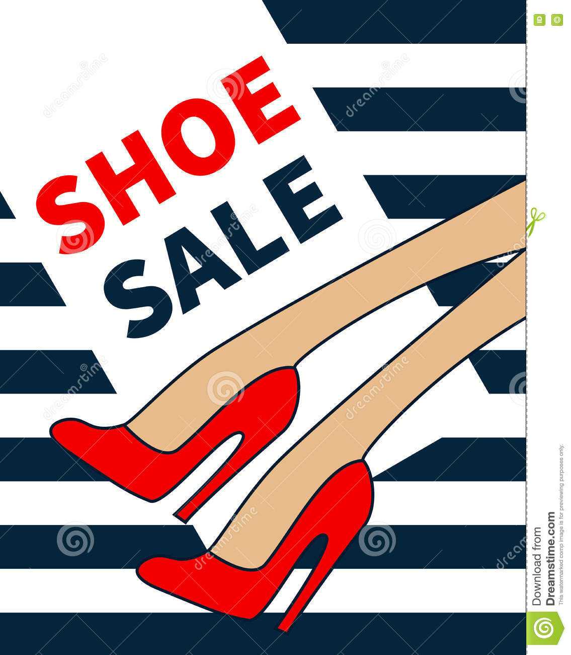 Vector Shoe Sale Stock Vector. Illustration Of Heels – 80561068 For High Heel Template For Cards