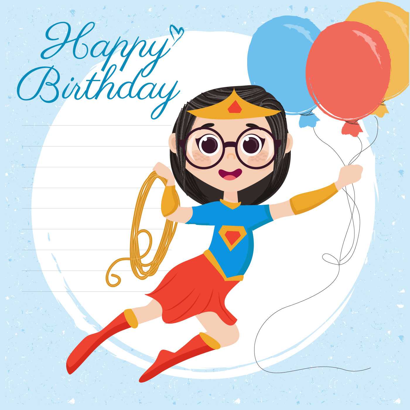 Vector Superhero Happy Birthday Card – Download Free Vectors With Regard To Superhero Birthday Card Template
