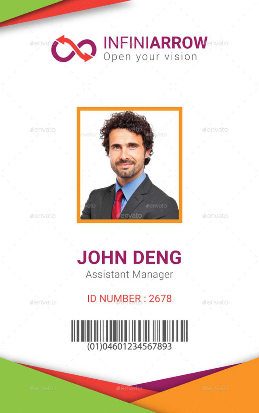 Vertical Id Card Template - Calep.midnightpig.co Intended For Employee Card Template Word