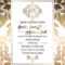 Vintage Baroque Style Wedding Invitation Card Template.. Elegant.. With Church Wedding Invitation Card Template