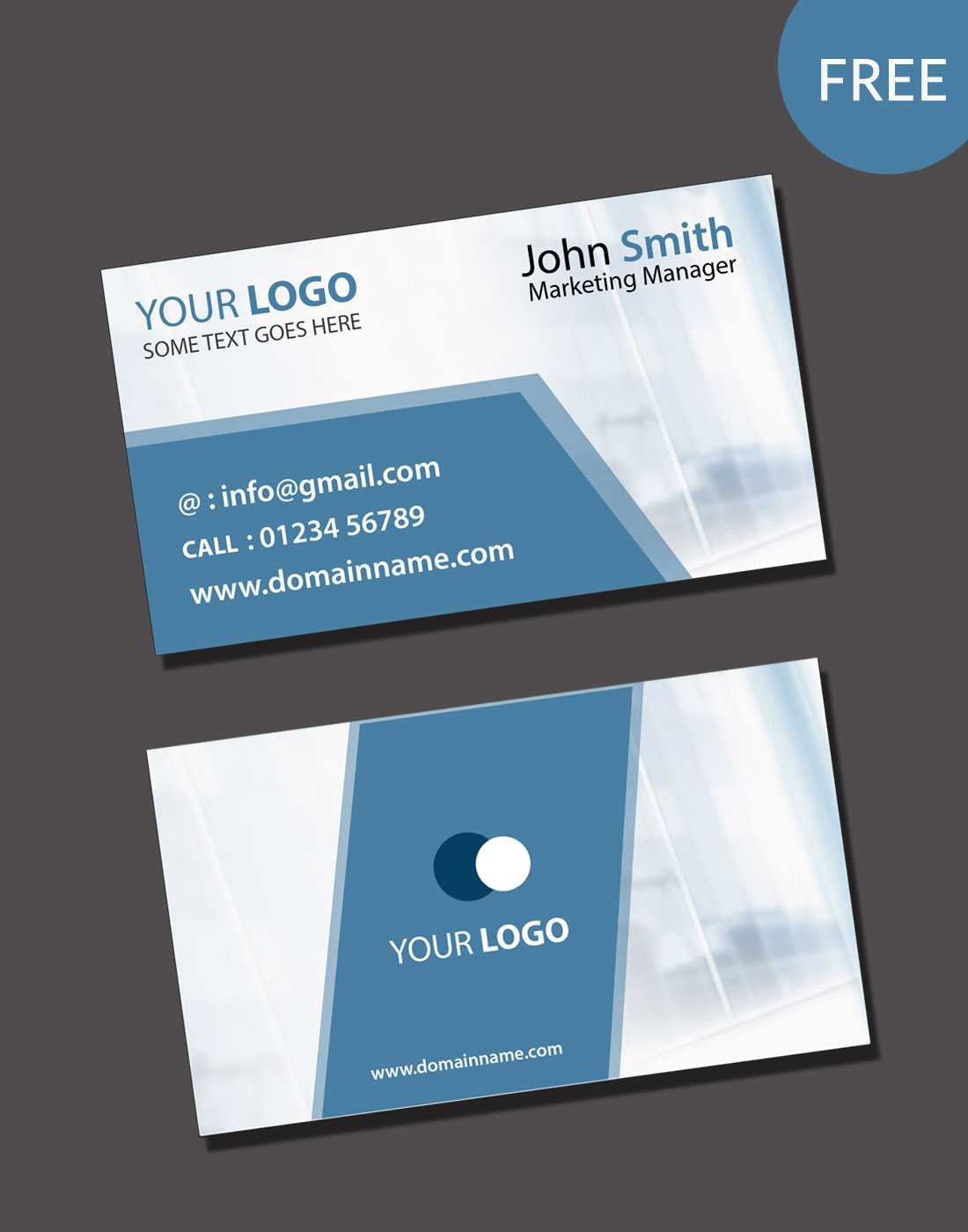 Visiting Card Psd Template Free Download Within Visiting Card Psd Template Free Download