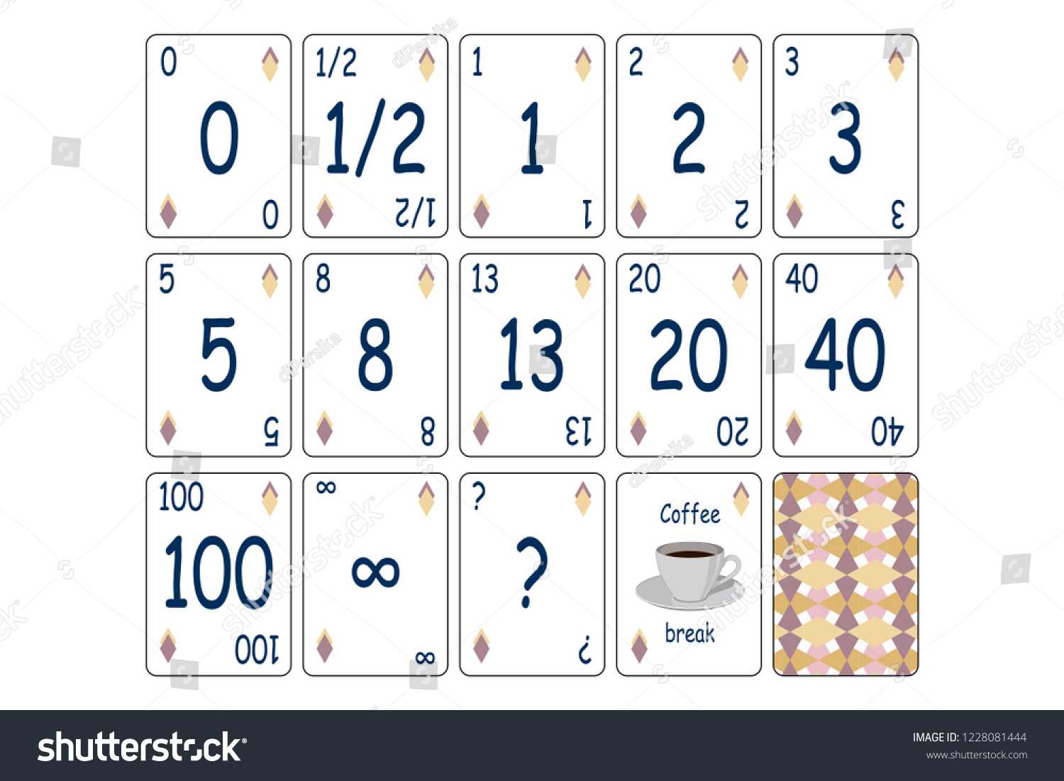Web Print Concept Illustration Agile Scrum Stock Image Regarding Planning Poker Cards Template