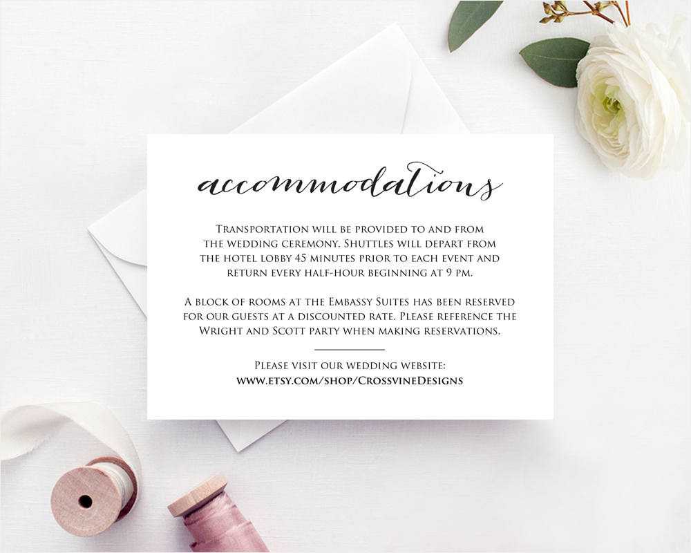 Wedding Information Card Examples – Dalep.midnightpig.co Inside Wedding Hotel Information Card Template