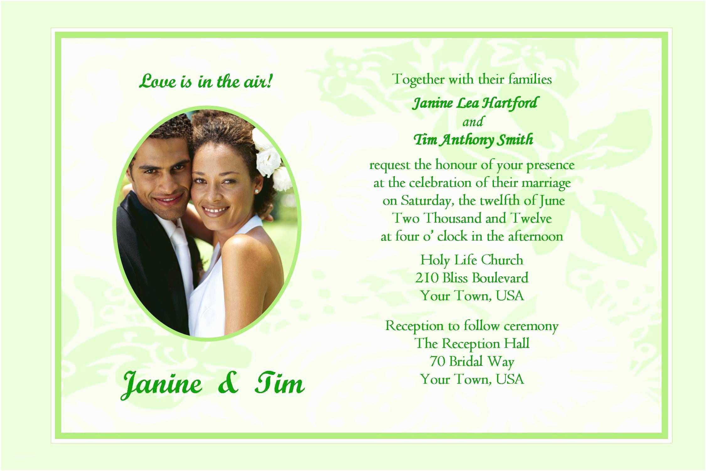 Wedding Invitation Cards Samples Wedding Invitation Sample Inside Sample Wedding Invitation Cards Templates