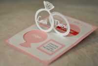 Wedding Invitation Linked Rings Pop Up Card Template with regard to Wedding Pop Up Card Template Free