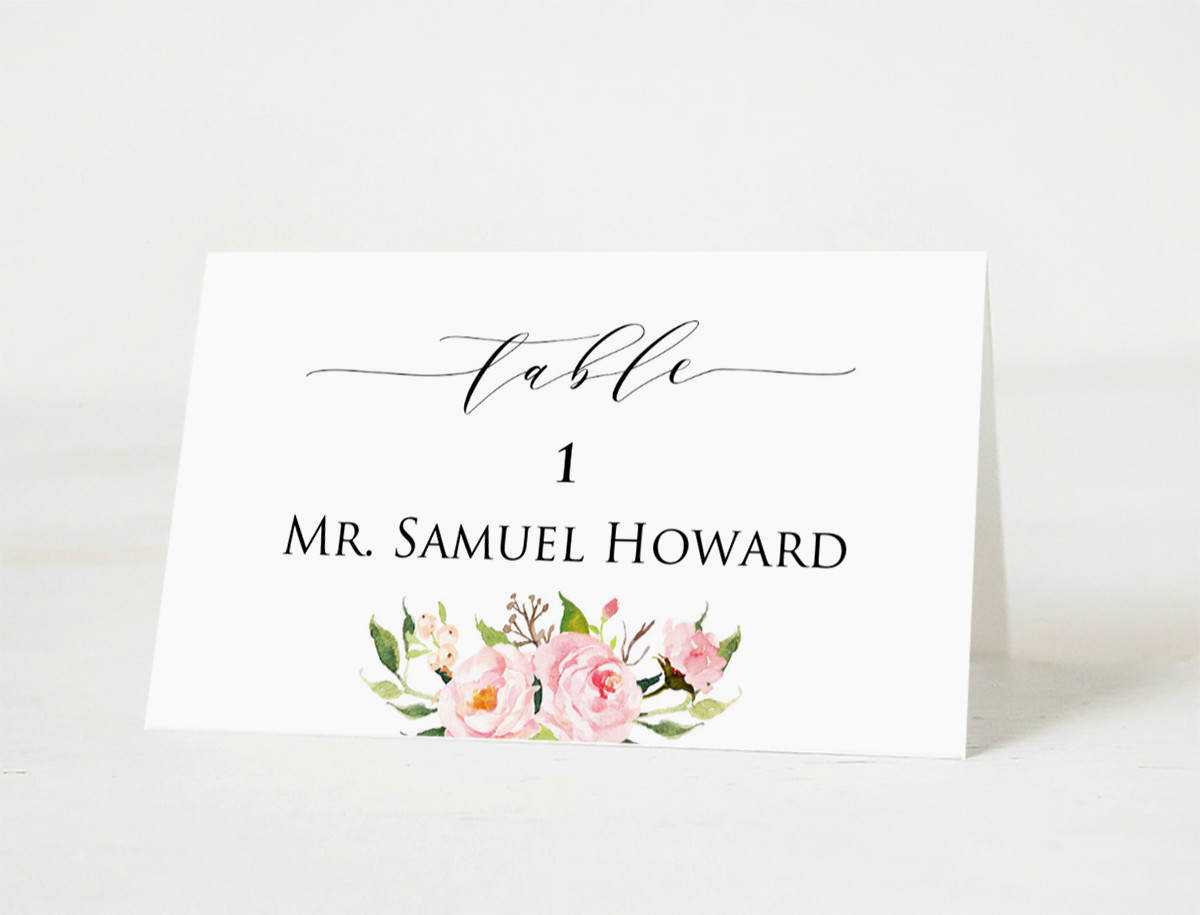 Wedding Place Cards Template Printable Head Table Card With Regard To Free Place Card Templates Download