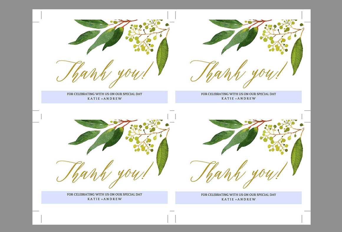 Wedding Thank You Card Editable Template – Free Print Intended For Template For Wedding Thank You Cards