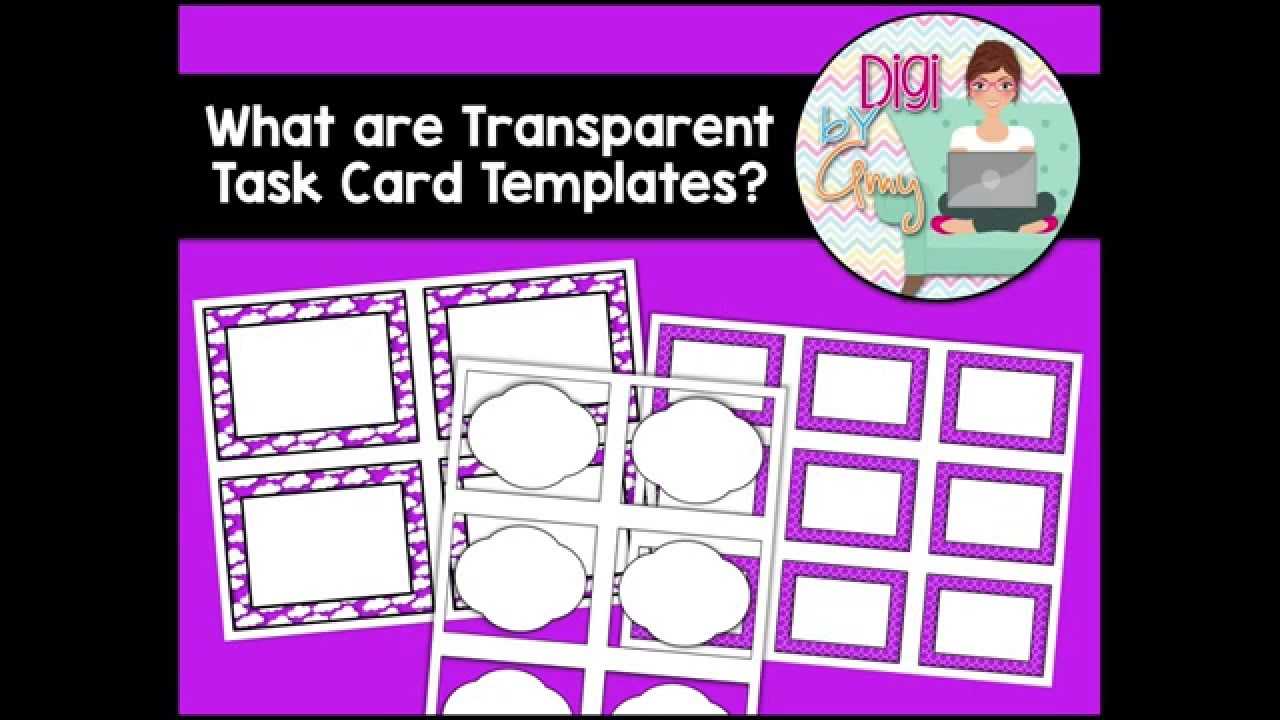 What Are Transparent Task Card Templates? Pertaining To Task Card Template