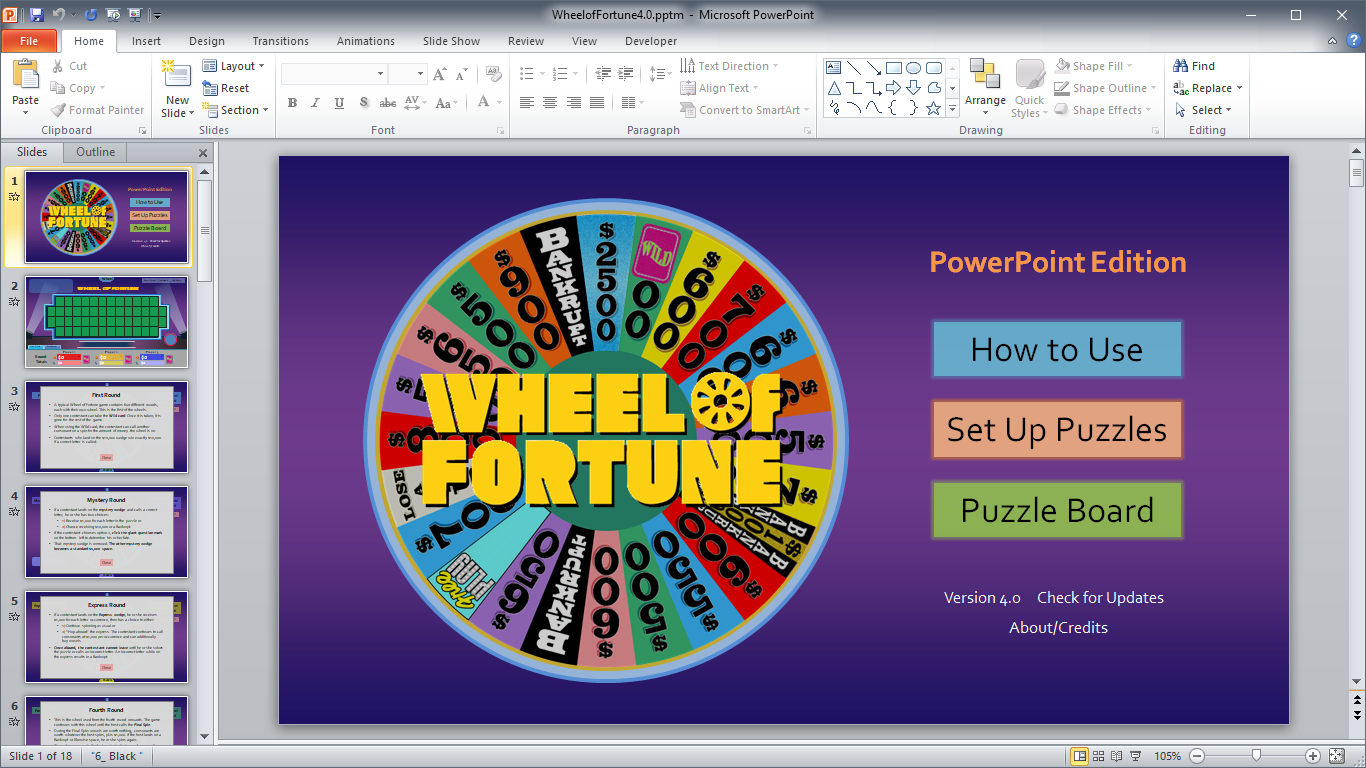 Wheel Of Fortune For Powerpoint - Gamestim Pertaining To Wheel Of Fortune Powerpoint Template