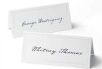 White Pearl Border Printable Place Cards regarding Imprintable Place Cards Template