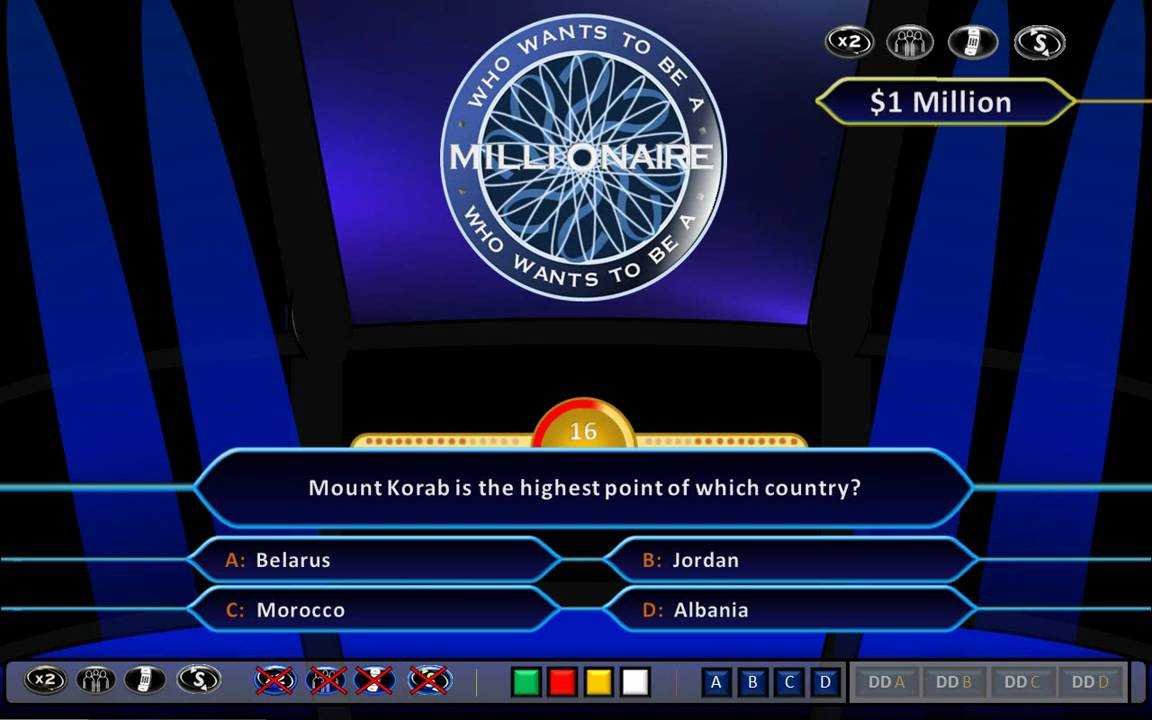 Who Wants To Be A Millionaire Demonstration [Hd, Ppt 2010, Us Clock Format] Within Who Wants To Be A Millionaire Powerpoint Template