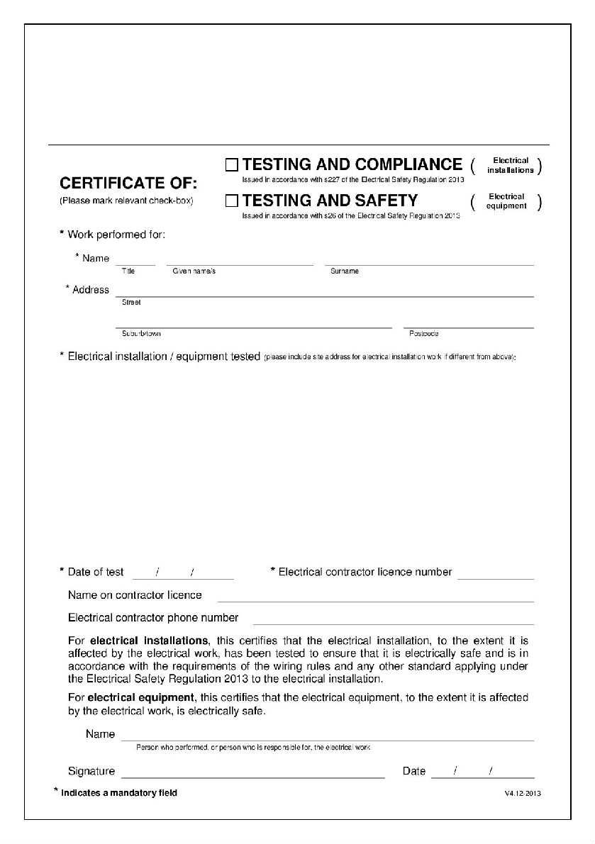Why You Need An Electrical Compliance Certificate – Blog Throughout Certificate Of Compliance Template
