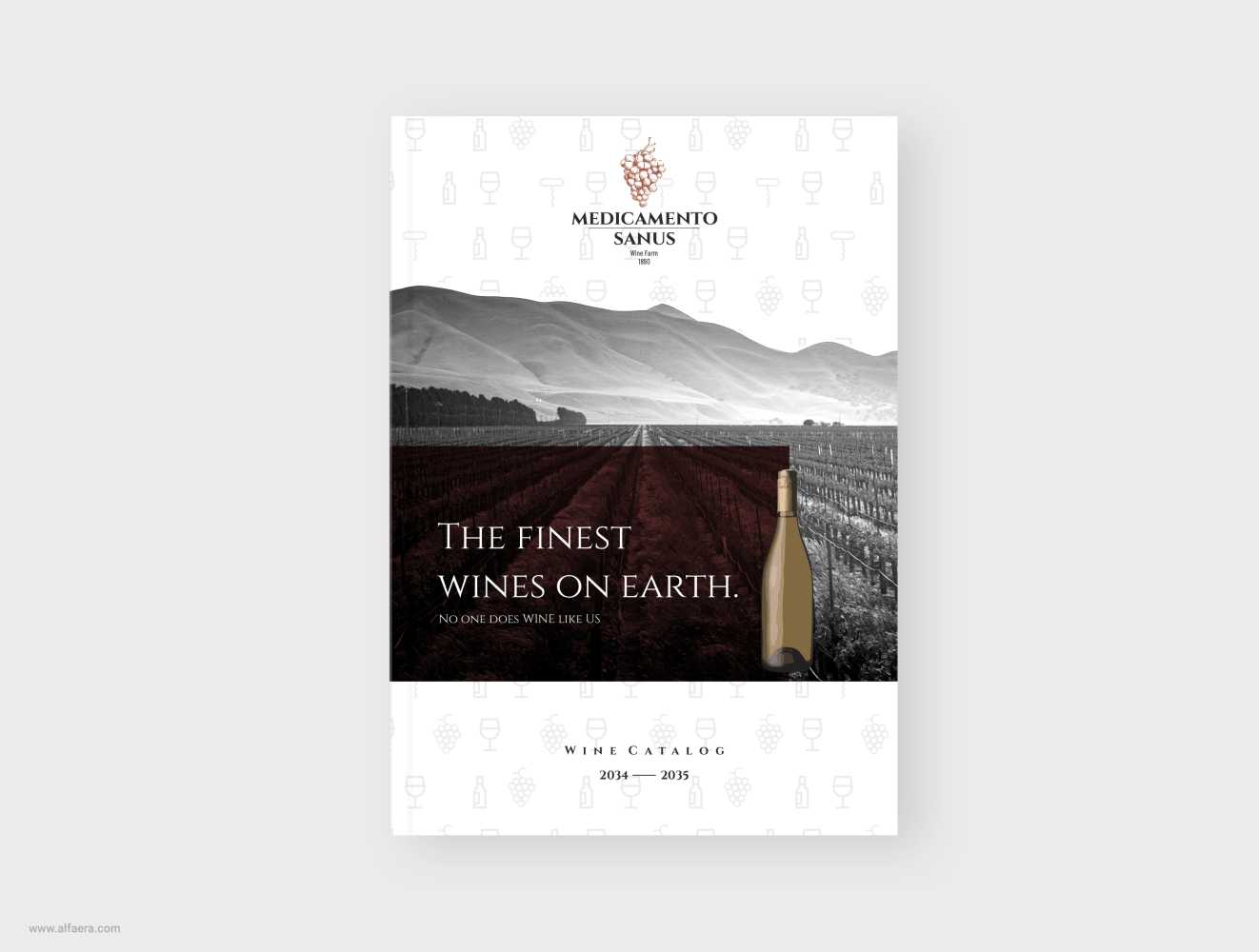 Wine Catalog Brochure Template Regarding Wine Brochure Template