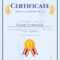 Winner Certificate Diploma Template With Seal Award Decoration.. Inside Winner Certificate Template