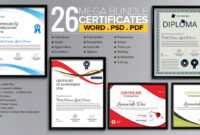 Word Certificate Template - 53+ Free Download Samples intended for Free Certificate Templates For Word 2007