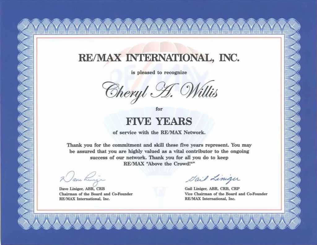 Work Anniversary Certificate - Calep.midnightpig.co Throughout Anniversary Certificate Template Free