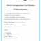 Work Done Certificate Sample – Dalep.midnightpig.co Inside Leaving Certificate Template
