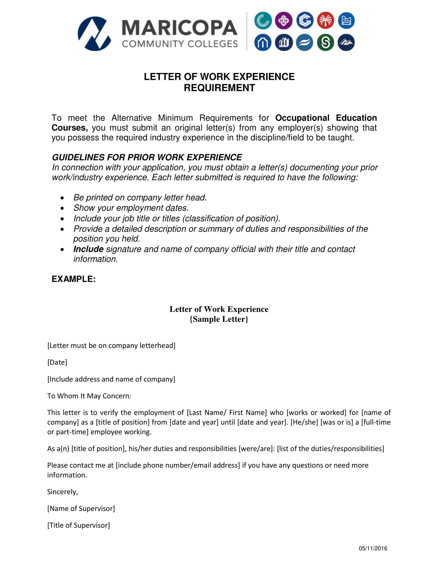 Work Experience Letter Format - Dalep.midnightpig.co Regarding Template Of Experience Certificate