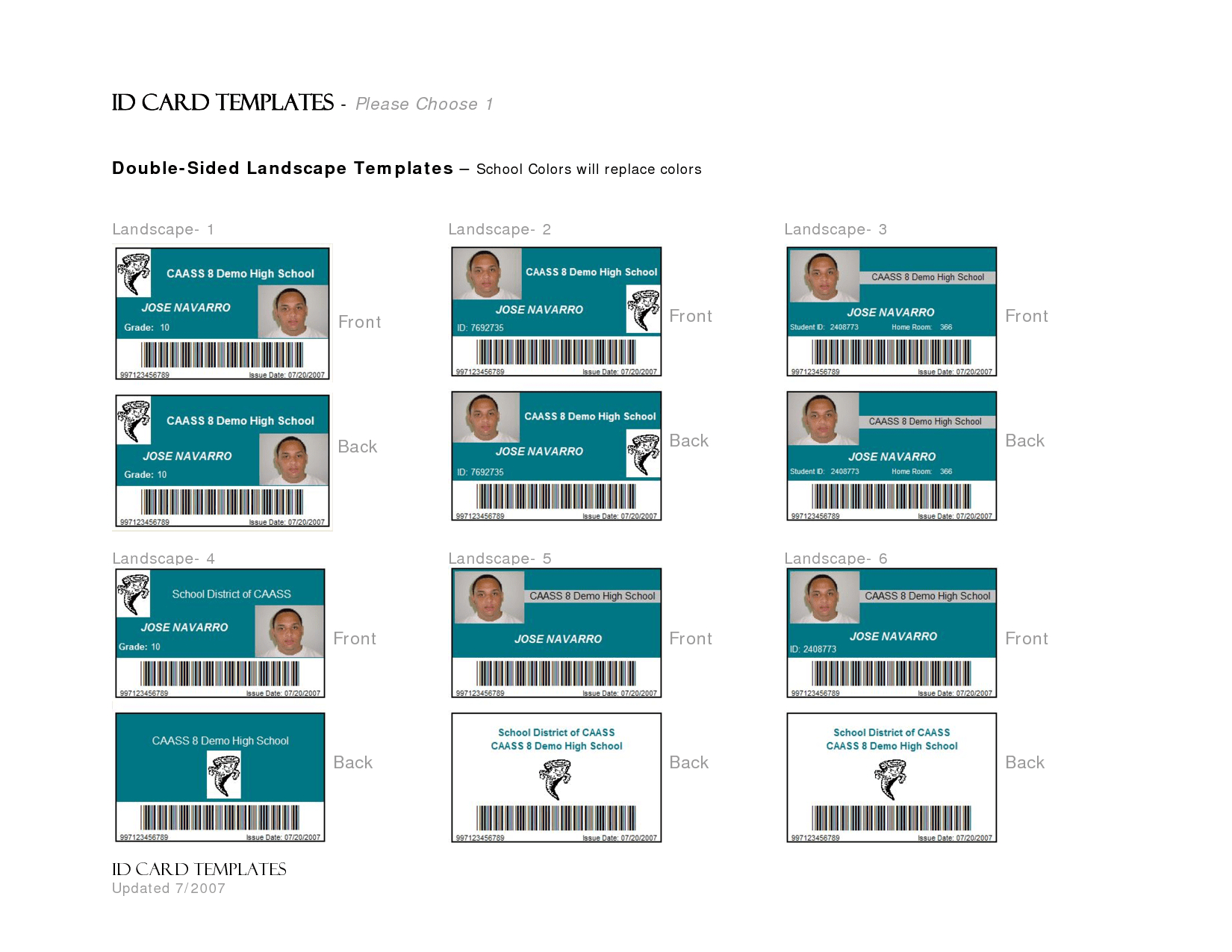 Work Id Templates - Dalep.midnightpig.co Within High School Id Card Template