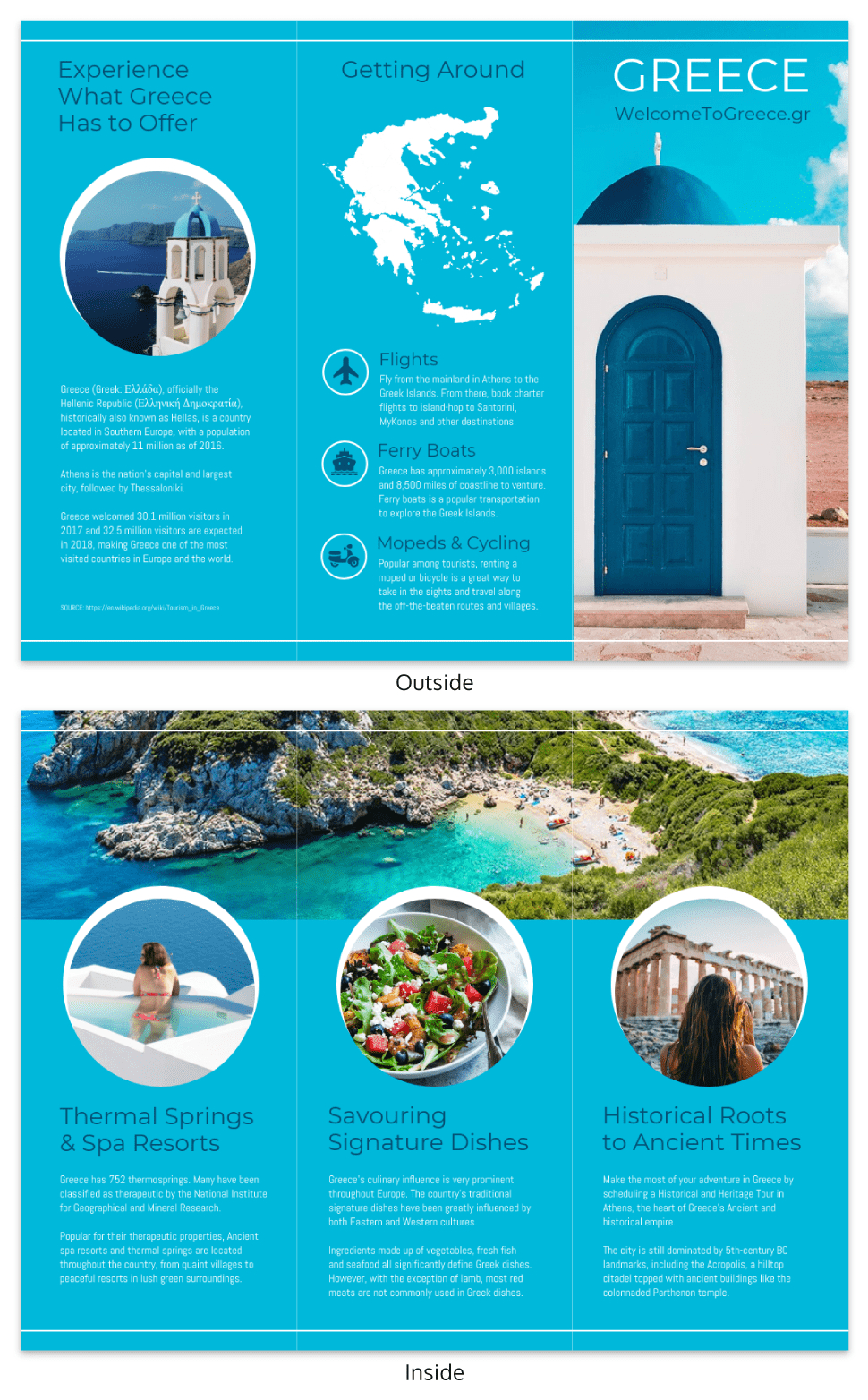 World Travel Tri Fold Brochure In Island Brochure Template