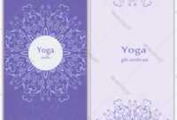 Yoga Gift Certificate Template inside Yoga Gift Certificate Template Free