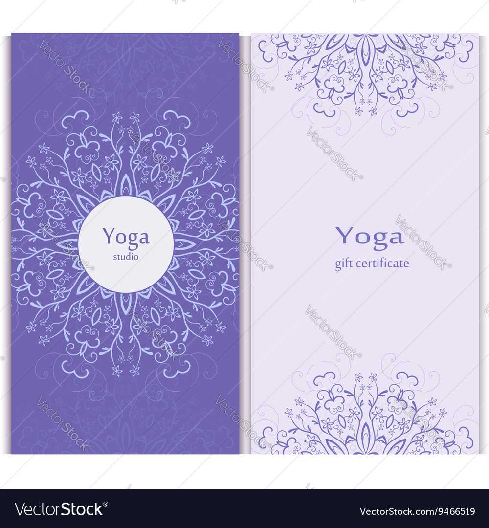 Yoga Gift Certificate Template Inside Yoga Gift Certificate Template Free